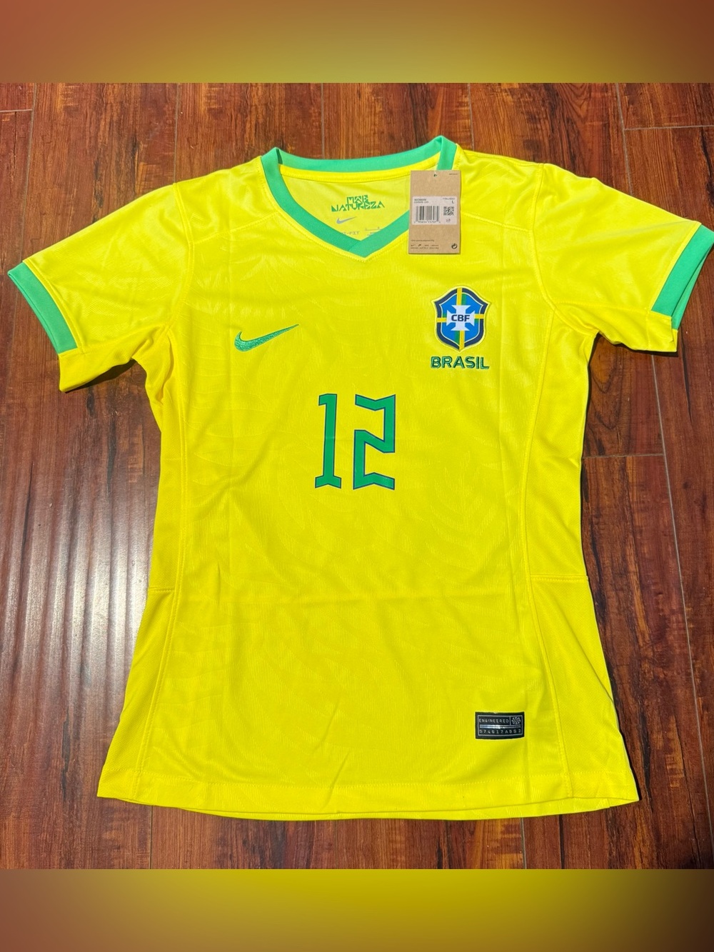 Brazil 2018-19 Home Soccer Jersey Youth/Kids Nike Sz Large Preowned Read Info!!